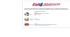 Desktop Screenshot of call4abstracts.com