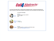 Tablet Screenshot of call4abstracts.com